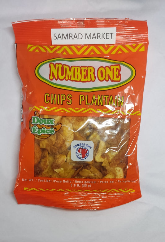 Number One chips plantain Doux